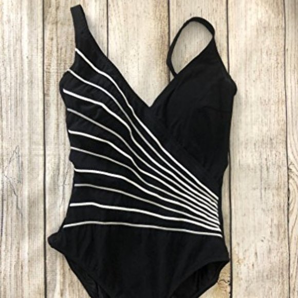 Gottek Other - NWT Gottek Swimsuit size 12 Black One PIece Stripe